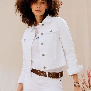 Matilda Jane Good Hart Southfork White Denim Jacket